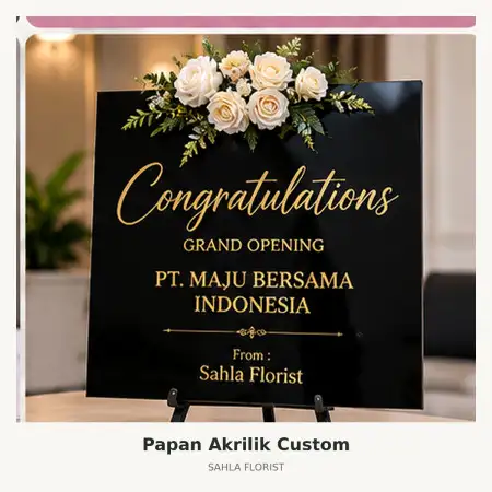 Papan Bunga Akrilik Summarecon Serpong